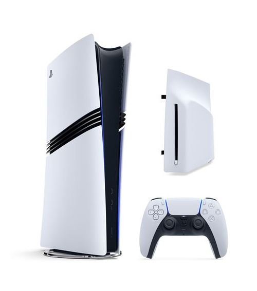 Console-Sony-PS5-Pro-Blanc-et-Noir-Lecteur-de-disque-blu-ray-Ultra-HD-4K-detachable-pour-PS5-Slim-et-PS5-Pro Consola Sony PS5 Pro (blanca y negra) + Unidad de disco Blu-ray 4K Ultra HD extraíble para PS5 Slim y PS5 Pro - Imagen 1